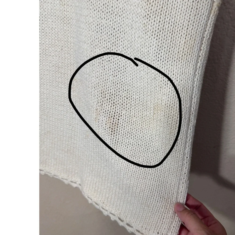 Tiara International Vintage 1997 Christmas Sweater Vest Cream Beaded Noel Medium
